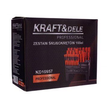Набор отверток с комплектом бит 100 шт. Kraft Dele KD10957 отверток с битами для ремонта KD-KD10957 фото