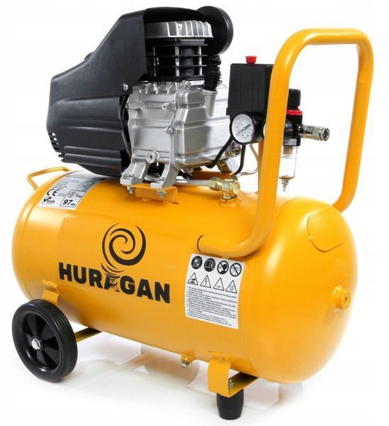 Масляний компресор для гаража 50л HURAGAN 50 л повітряний для будинку BUY-HURAGAN 50 л фото