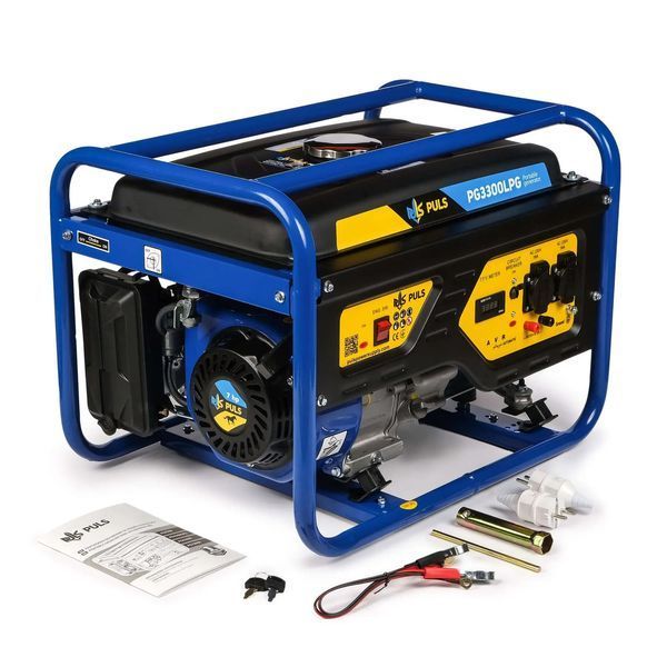 Двухтопливный генератор PULS PG3300LPG 3.0кВт - 3.3кВт, газ/бензин BUY-PG3300LPG фото