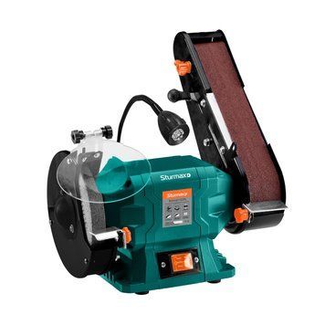Станок точильно-шлифовальный 350Вт Sturmax BGM6015GRL шлифовальная машина для металла 150 мм SM-BGM6015GRL фото