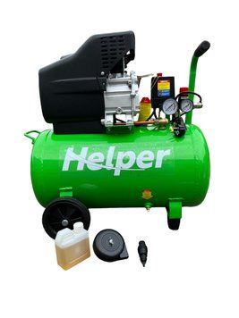Компресор повітряний масляний Helper 2.2 кВт, 50 л HPAC50L / потужний для гаража HPAC50L фото