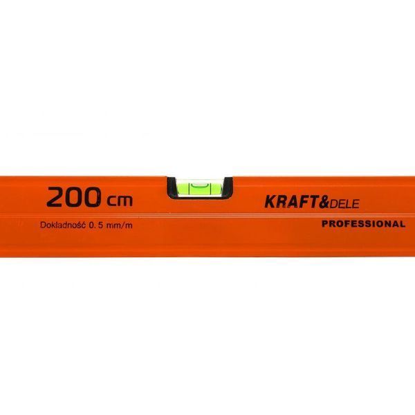 Рівень будівельний високоточний 200см, 3 циліндри Kraft&Dele KD10316 рівень ручний KD-KD10316 фото
